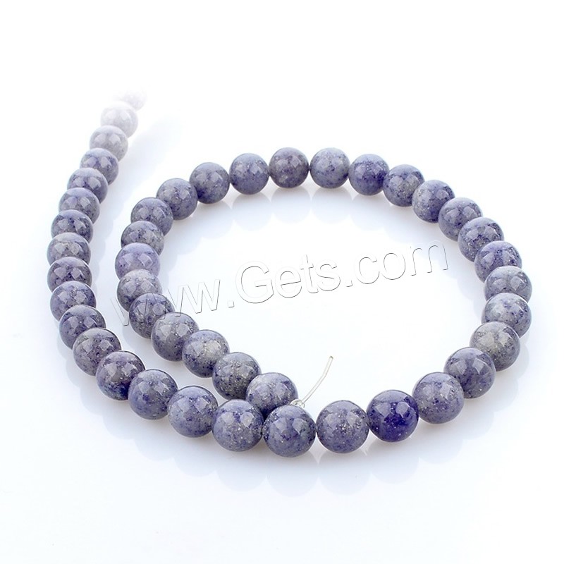 Natural Kyanite Beads, Blue Aventurine, Round, different size for choice, Hole:Approx 1mm, Length:Approx 15 Inch, Sold By Strand