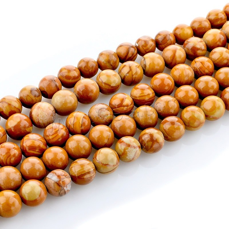 Grain Stone Beads, Round, natural, different size for choice, Hole:Approx 1mm, Length:Approx 15 Inch, Sold By Strand
