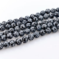 Snowflake Obsidian Bead, Round, natural Approx 1mm Approx 15 Inch 