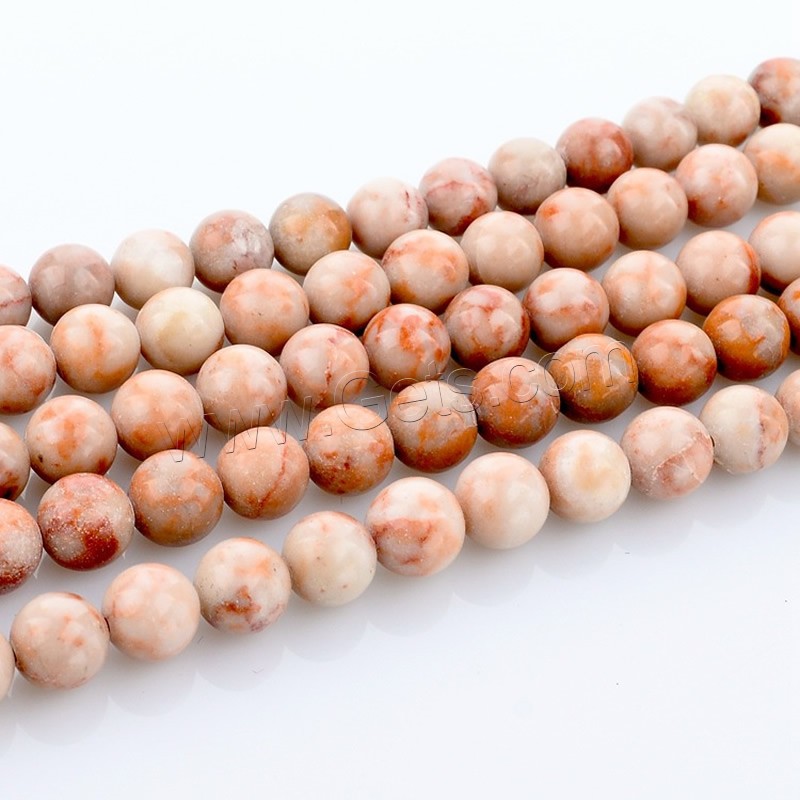Network Stone Beads, Round, natural, different size for choice, red, Hole:Approx 1mm, Length:Approx 15 Inch, Sold By Strand