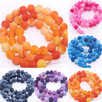 Effloresce Agate Beads, Round Approx 1mm Approx 15 Inch 