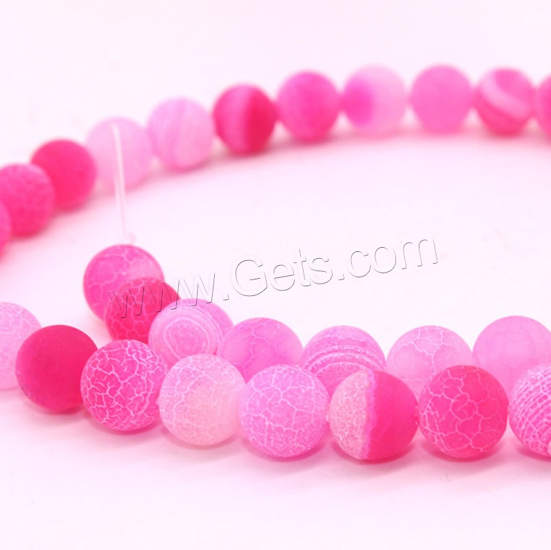 Effloresce Agate Beads, Round, different size for choice, more colors for choice, Hole:Approx 1mm, Length:Approx 15 Inch, Sold By Strand