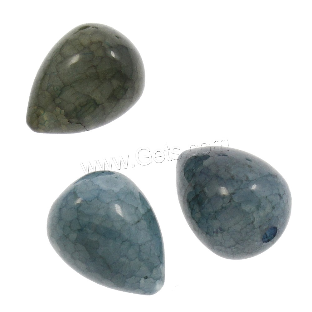 Dragon Veins Agate Beads, Teardrop, different size for choice & half-drilled, mixed colors, Sold By PC
