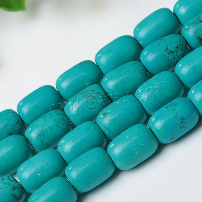 Synthetic Turquoise Beads, Column, different size for choice, Hole:Approx 1mm, Length:Approx 15 Inch, Sold By Strand