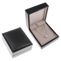 boîtes à collier en carton, avec velours de coton, rectangle Vendu par PC
