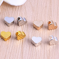 Brass Jewelry Beads, Heart, plated lead & cadmium free Approx 1.5mm 