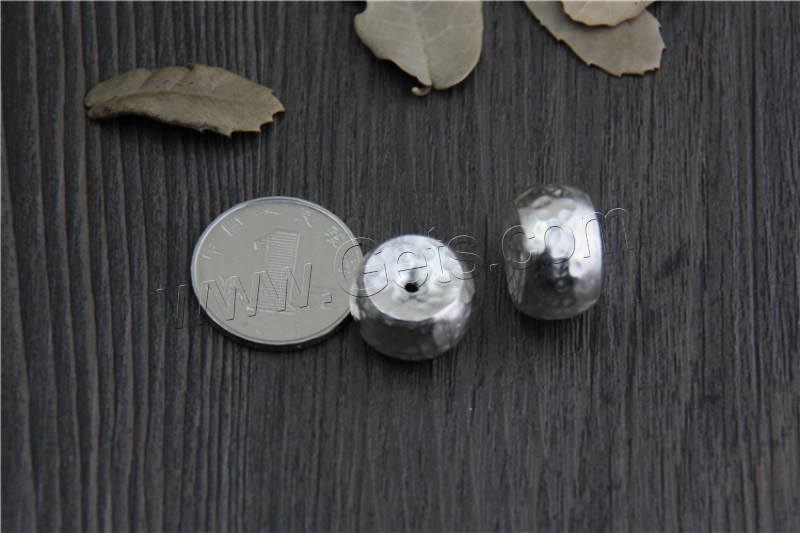 Sterling Silver Flat Beads, 925 Sterling Silver, Flat Round, different size for choice, Hole:Approx 2mm, Sold By PC