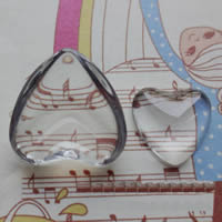 Кабошон из полупрозрачного стекла, Стеклянный, Сердце, разный размер для выбора & плоской задней панелью, продается сумка