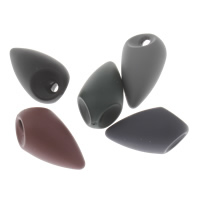 Solid Color Acrylic Beads, Teardrop Approx 2mm [