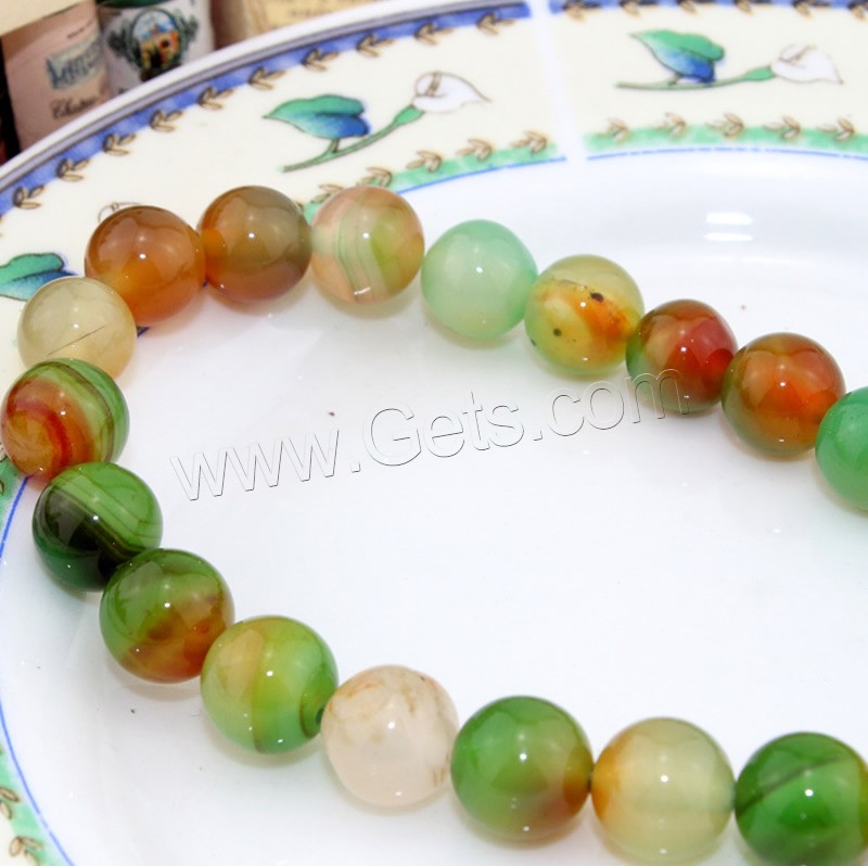 Natural Malachite Agate Beads, Round, different size for choice, Length:Approx 15.5 Inch, Sold By Strand