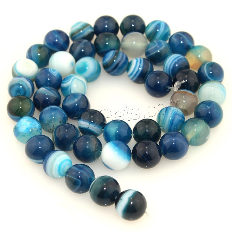 Natural Lace Agate Beads, Round, different size for choice, blue, Length:Approx 15.5 Inch, Sold By Strand