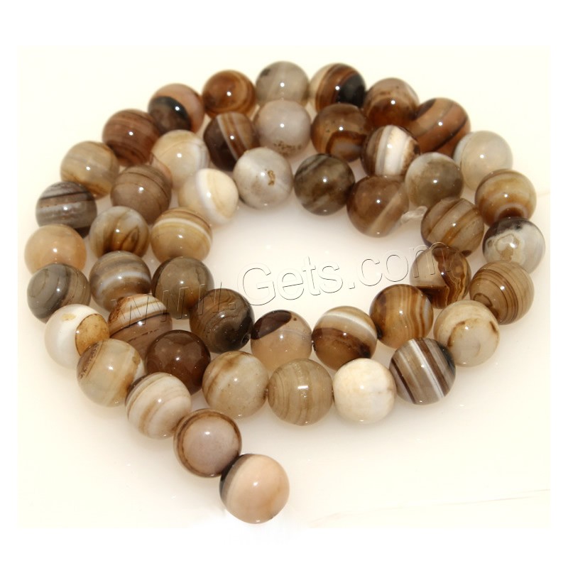 Coffee Agate Beads, Lace Agate, Round, natural, different size for choice, coffee color, Length:Approx 15.5 Inch, Sold By Strand
