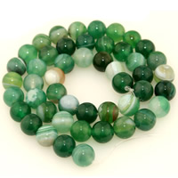 Natural Lace Agate Beads, Round green Approx 15.5 Inch 