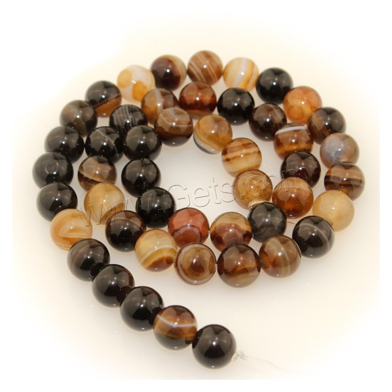 Coffee Agate Beads, Round, natural, different size for choice, Length:Approx 15.5 Inch, Sold By Strand