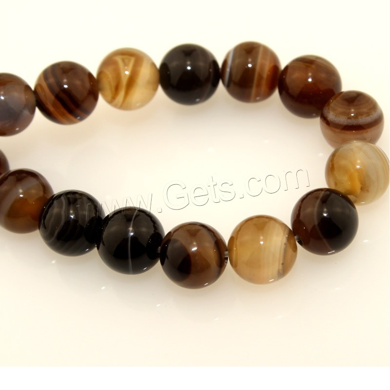 Coffee Agate Beads, Round, natural, different size for choice, Length:Approx 15.5 Inch, Sold By Strand