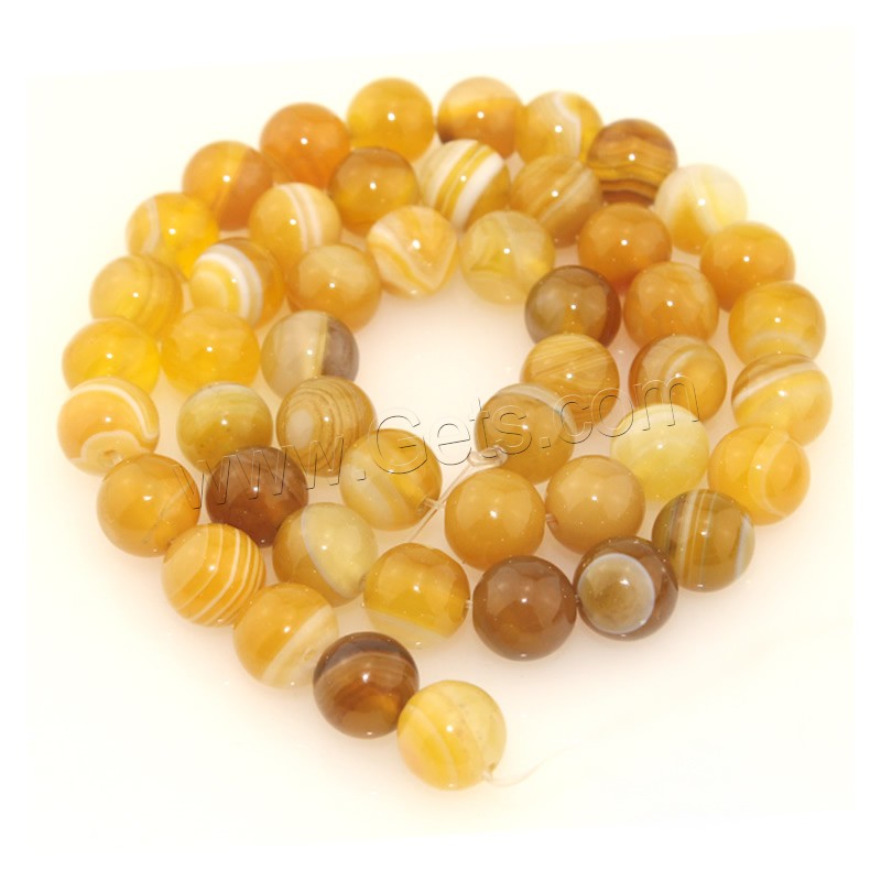 Natural Lace Agate Beads, Round, different size for choice, orange, Length:Approx 15.5 Inch, Sold By Strand