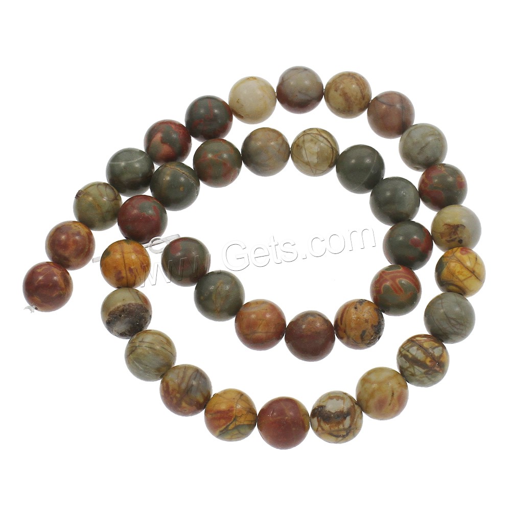Pinus koraiensis Beads, Round, different size for choice, Hole:Approx 1mm, Length:Approx 15 Inch, Sold By Strand