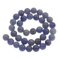 Perles Aventurine bleu , aventurine bleue, Rond, normes différentes pour le choix Environ 1mm Environ 15 pouce, Vendu par brin