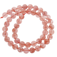 Cherry Quartz Bead, Round Approx 1mm Approx 15 Inch 