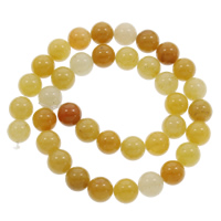 Perles Aventurine jaune , Rond, normes différentes pour le choix Environ 1mm Environ 15 pouce, Vendu par brin