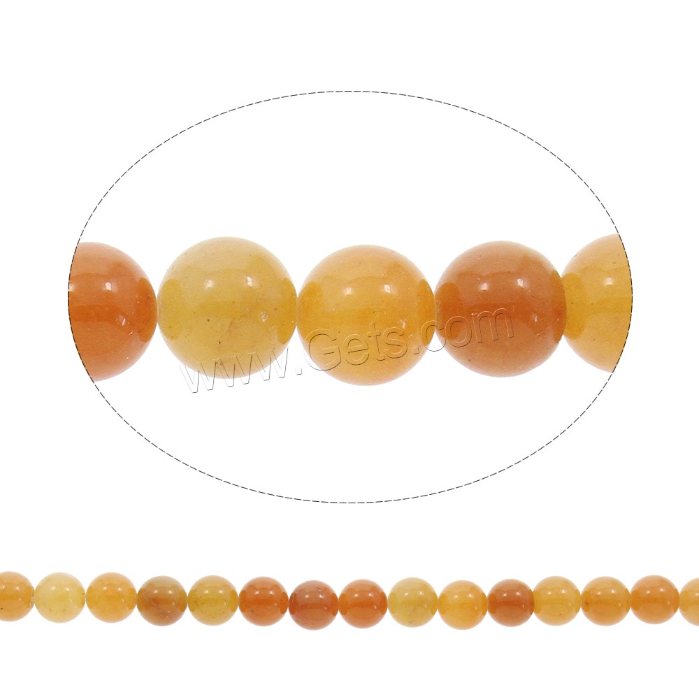Red Aventurine Bead, Round, different size for choice, Hole:Approx 1mm, Length:Approx 15 Inch, Sold By Strand
