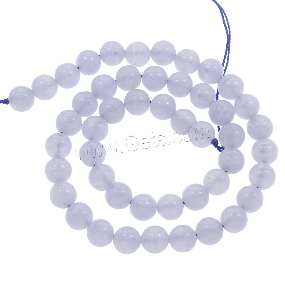 Purple Agate Beads, Round, natural, different size for choice, Hole:Approx 1mm, Length:Approx 15 Inch, Sold By Strand