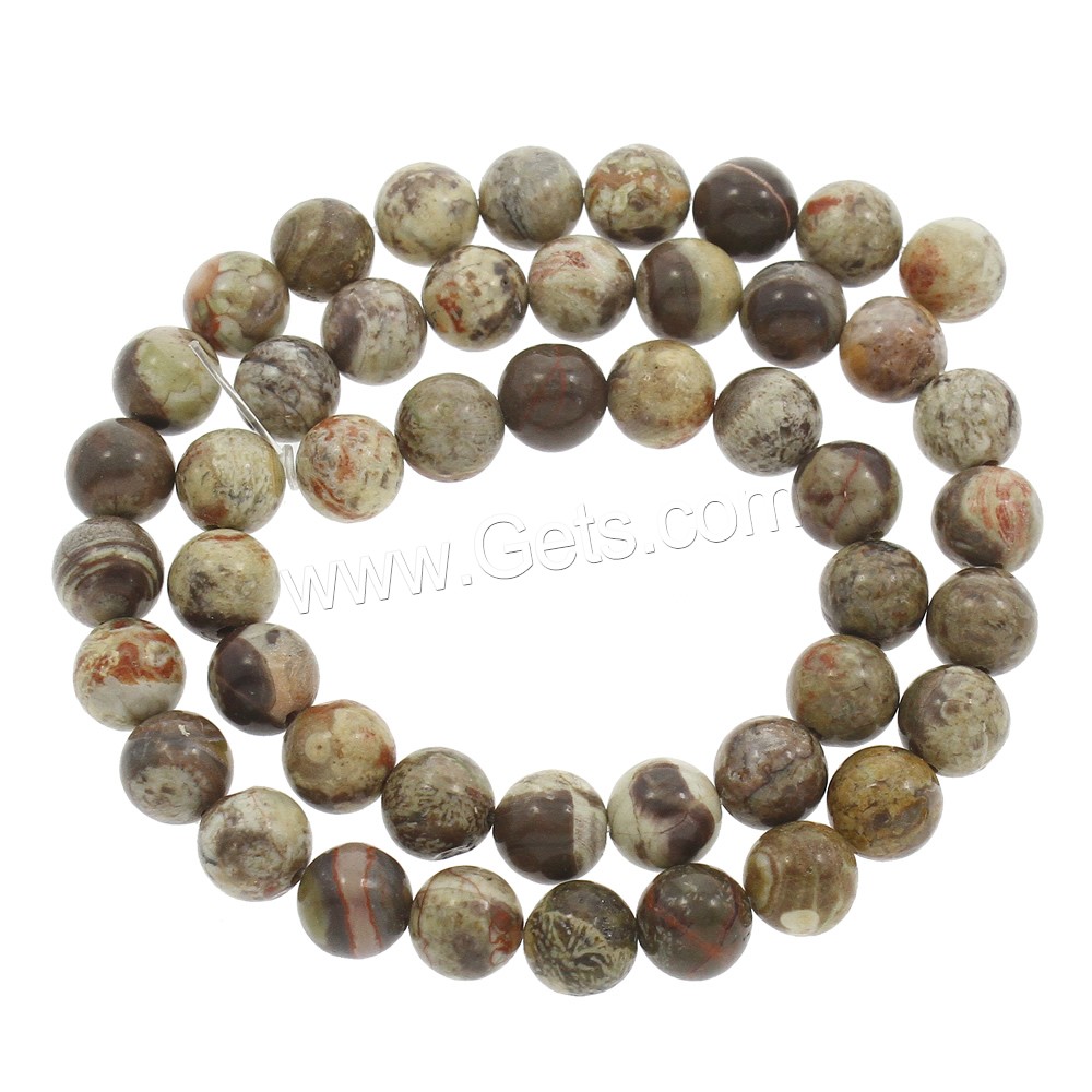 Ocean Agate Beads, Round, different size for choice, Hole:Approx 1mm, Length:Approx 15 Inch, Sold By Strand