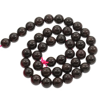 Granat Perle, rund, Januar Birthstone & verschiedene Größen vorhanden, Bohrung:ca. 1mm, Länge:ca. 15 ZollInch, verkauft von Strang