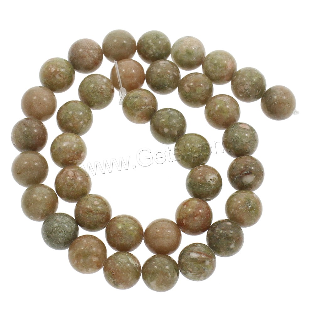 Unakite Beads, Round, made in China & different size for choice, Hole:Approx 1mm, Length:Approx 15 Inch, Sold By Strand