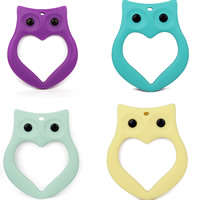 Silicone Chew Teether, Owl, for children 