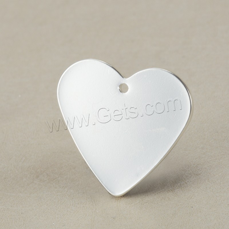 Stainless Steel Tag Charm, Heart, plated, laser pattern & Customized, more colors for choice, 25x27mm, Hole:Approx 1.5mm, Sold By PC
