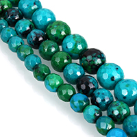 Gefärbte Jade Perlen, rund, verschiedene Größen vorhanden & facettierte, Länge:ca. 16 ZollInch, verkauft von Strang