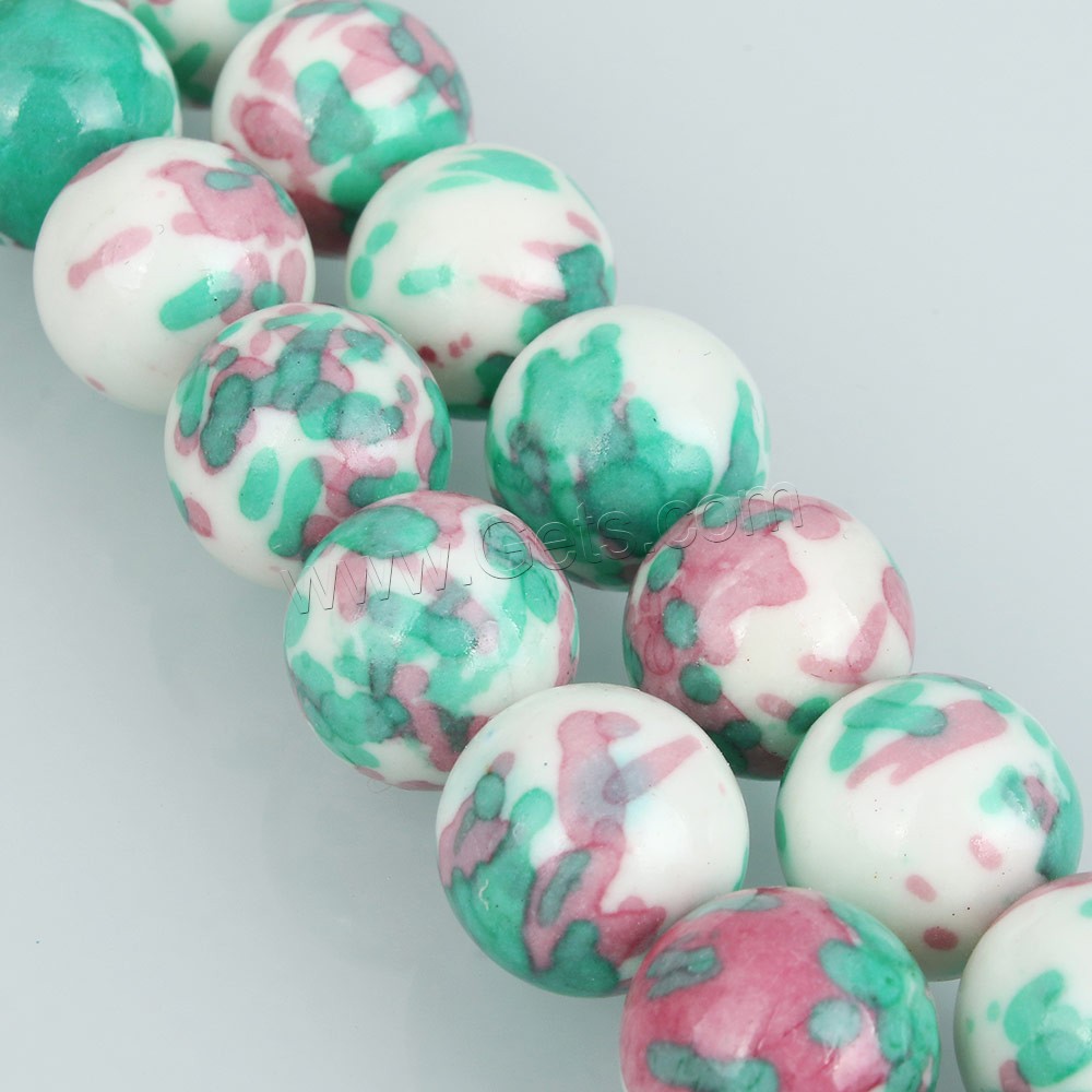 Dyed Jade Beads, Round, different size for choice, Length:Approx 16 Inch, Sold By Strand