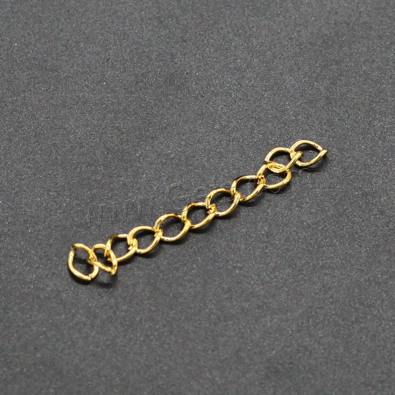 Iron Extender Chain, plated, different size for choice, more colors for choice, lead & cadmium free, 5000PCs/Bag, Sold By Bag