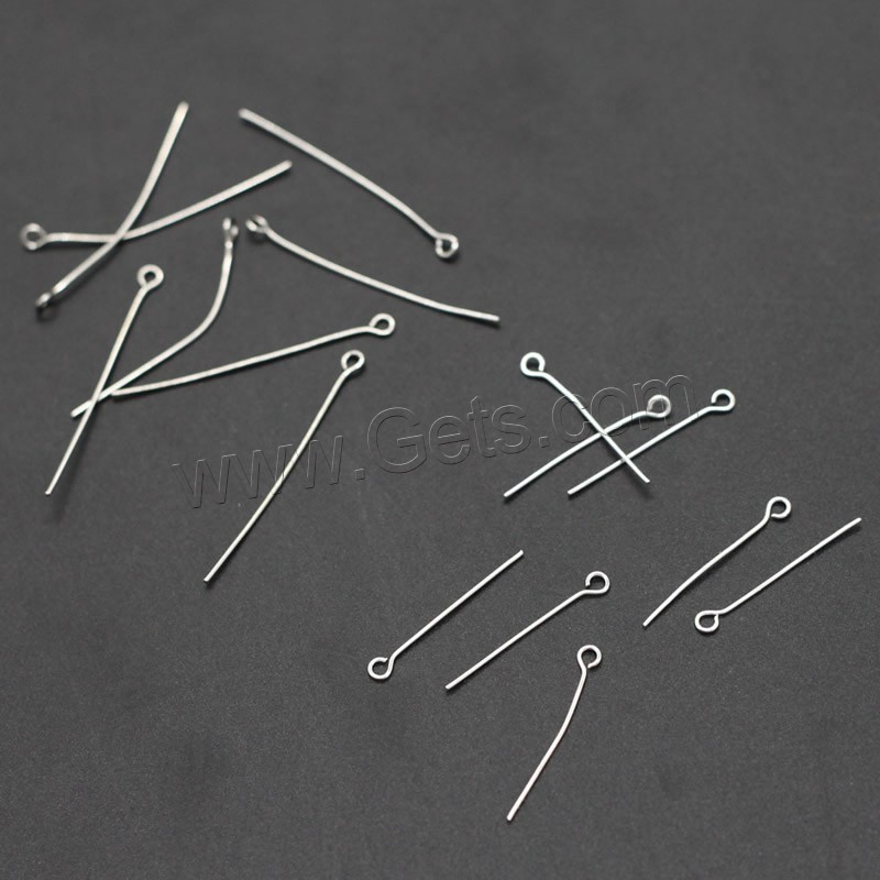 Iron Eyepins, plated, different size for choice, more colors for choice, lead & cadmium free, 500G/Bag, Sold By Bag