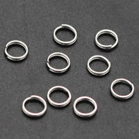 Iron Split Ring, Donut, plated lead & cadmium free 