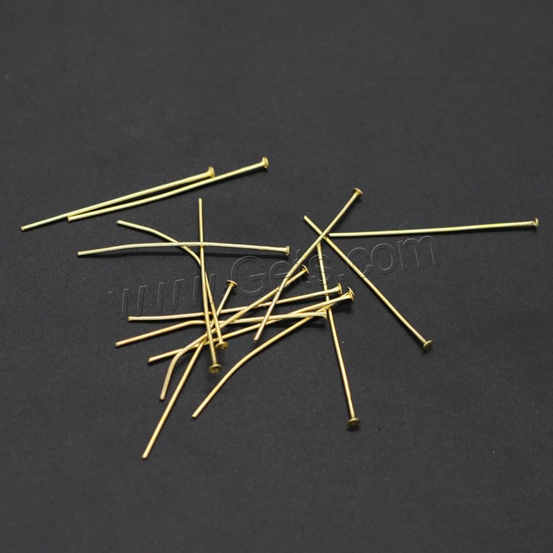 Eisen Headpins, plattiert, verschiedene Größen vorhanden, keine, frei von Blei & Kadmium, verkauft von Tasche