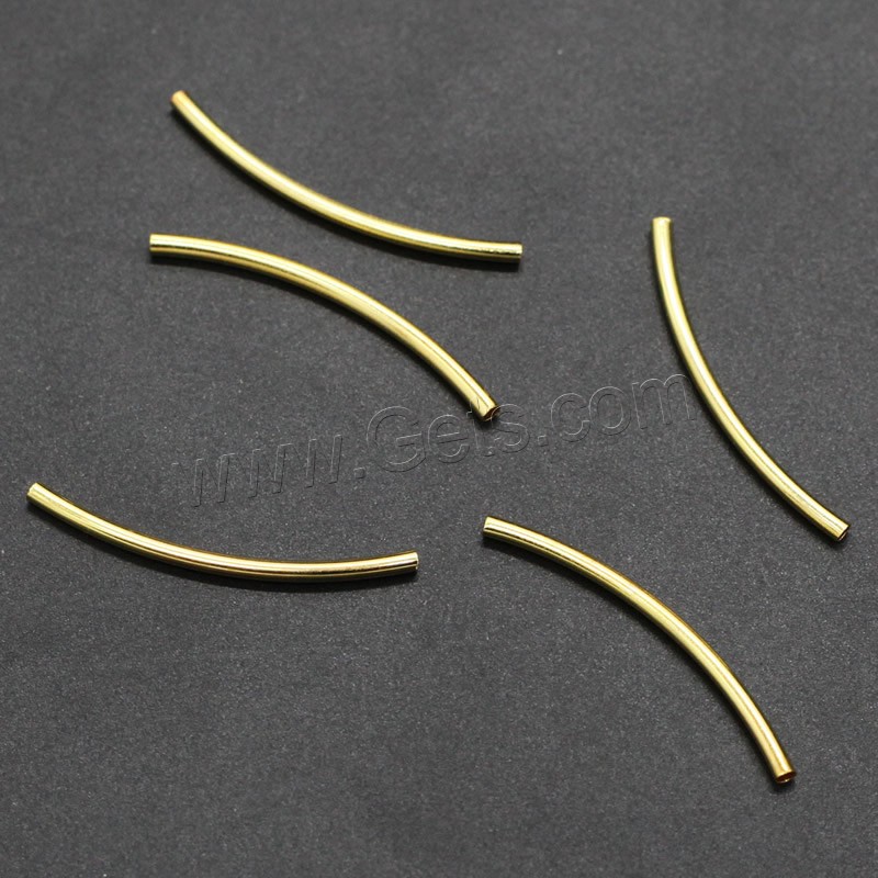 Brass Tube Beads, plated, different size for choice, more colors for choice, nickel, lead & cadmium free, 1000PCs/Bag, Sold By Bag