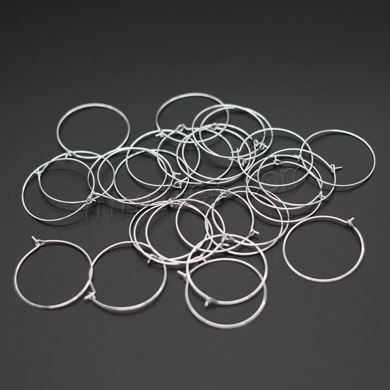 Steel earring hoop component, plated, different size for choice, more colors for choice, Sold By PC