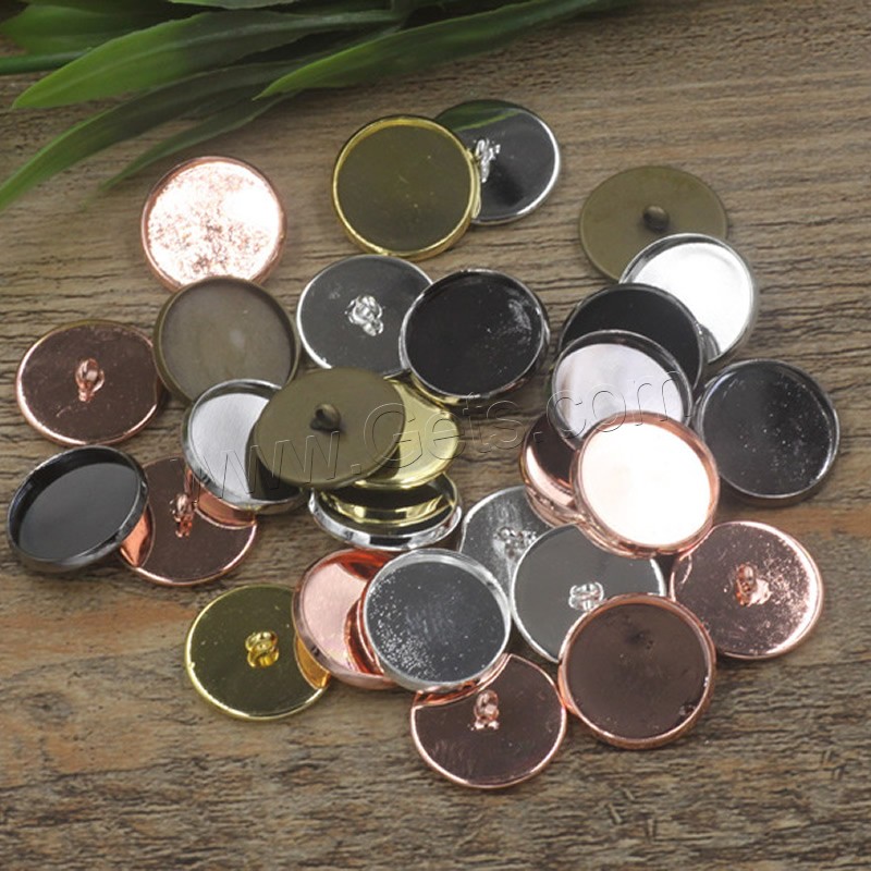 銅 ボタンパーツ, 楕円, メッキ, 選択のための異なる内径, 無色, ニッケル、鉛、カドミウムフリー, 12-20mm, 50パソコン/バッグ, 売り手 バッグ
