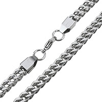 Stainless Steel Chain Necklace, curb chain, original color, 6mm Approx 24 Inch 