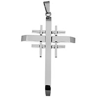 Нержавеющая сталь крест подвески, нержавеющая сталь, Kресты, оригинальный цвет отверстие:Приблизительно продается PC