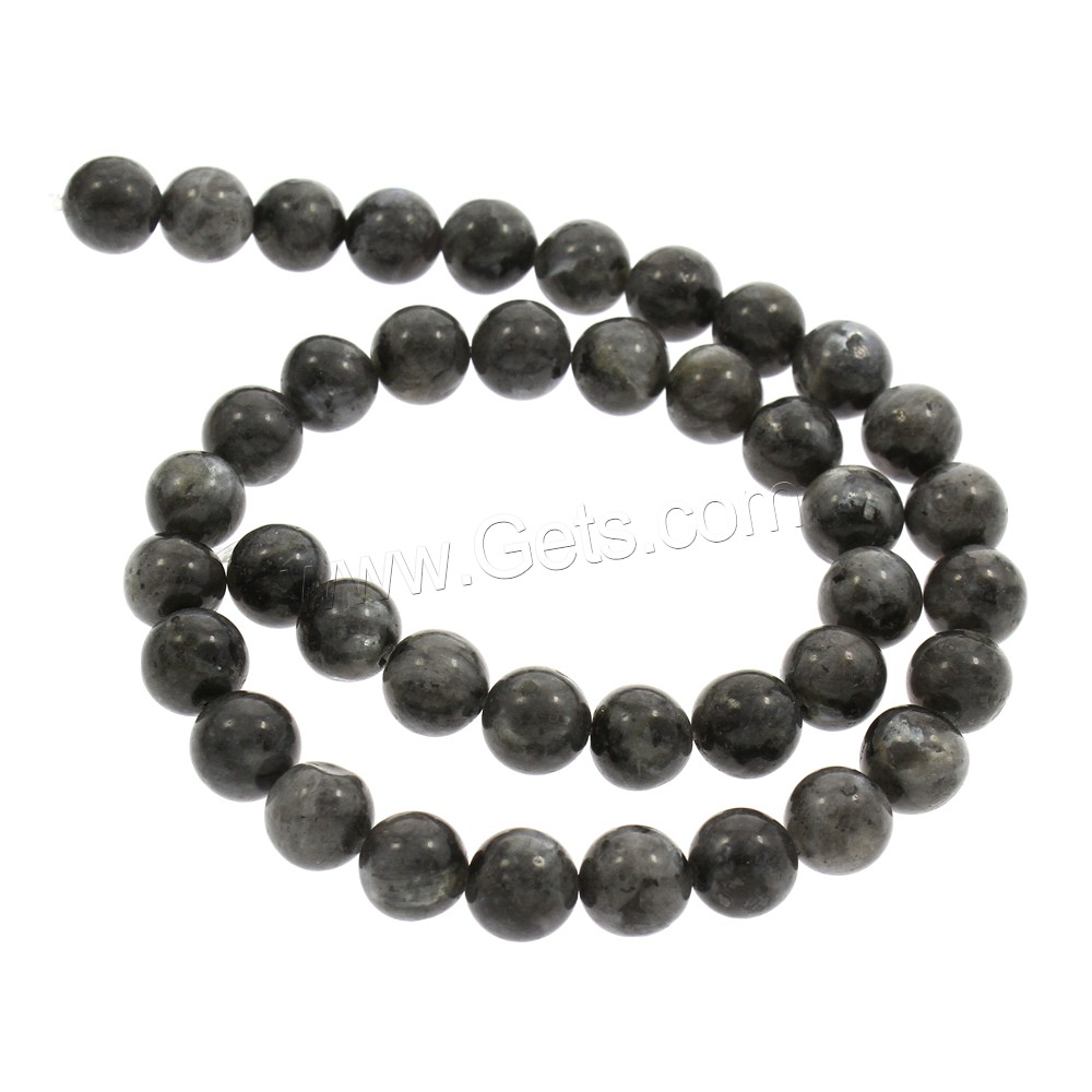 Labradorit Perlen, rund, natürlich, verschiedene Größen vorhanden, Bohrung:ca. 1mm, Länge:ca. 15.5 ZollInch, verkauft von Strang