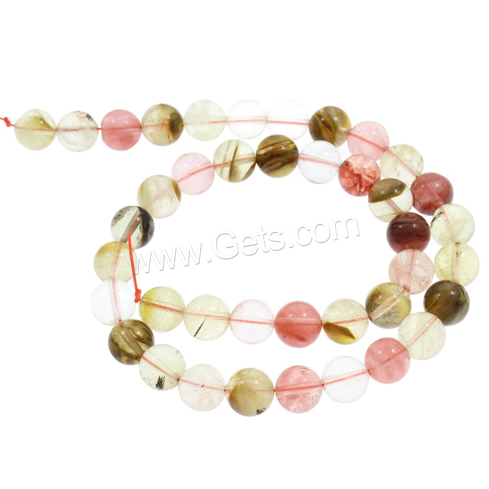 Watermelon Bead, Round, natural, different size for choice, Hole:Approx 1mm, Length:Approx 15.5 Inch, Sold By Strand