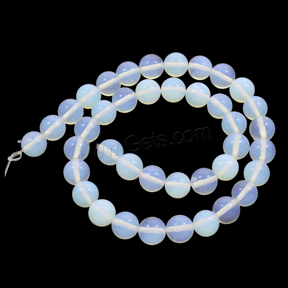Sea Opal Jewelry Beads, Round, natural, different size for choice, Hole:Approx 1mm, Length:Approx 15.5 Inch, Sold By Strand