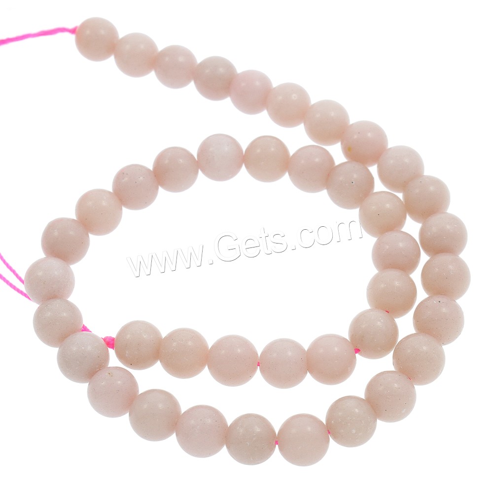 Pink Opal Beads, Round, natural, different size for choice, Hole:Approx 1mm, Length:Approx 15.5 Inch, Sold By Strand