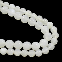 Mondstein Perlen, rund, natürlich, verschiedene Größen vorhanden, Grad AAA, Bohrung:ca. 1mm, Länge:ca. 15.5 ZollInch, verkauft von Strang