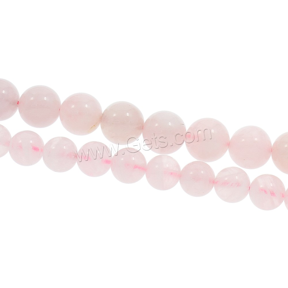 Бусы из природного розового кварца , розовый кварц, Круглая, натуральный, разный размер для выбора, отверстие:Приблизительно 1mm, длина:Приблизительно 15.5 дюймовый, продается Strand