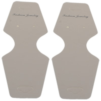 Papier Schmuck-Set-Grafikkarte, Ohrring & Halskette, Modeschmuck, weiß, 125x50x0.5mm, 500PCs/Tasche, verkauft von Tasche