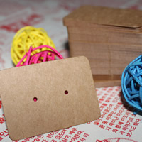 бумага Дисплей-табло для сережек-гвоздиков, Много цветов для выбора 1000ПК/сумка, продается сумка